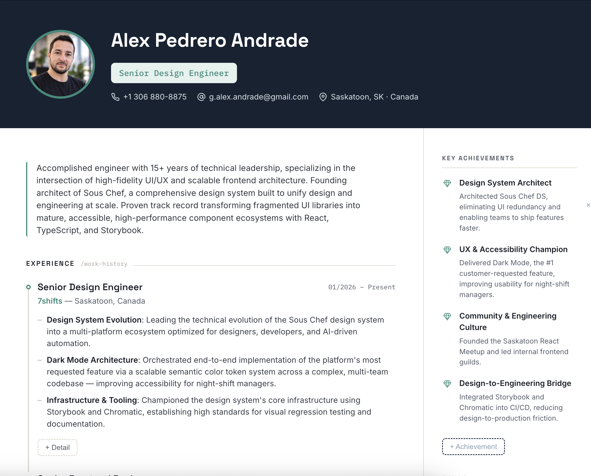 Modern Banner resume template preview
